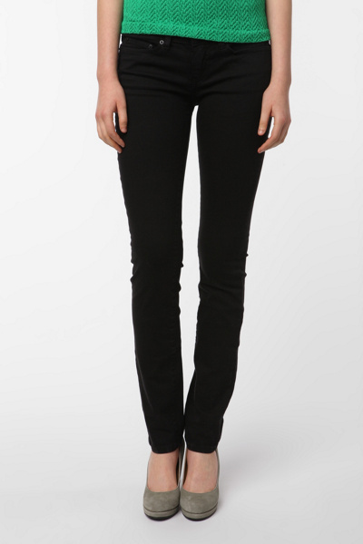 BDG Skinny Mid-Rise Jean - Black Overdye