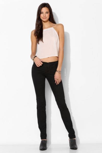 BDG Cigarette Mid-Rise Jean - Black Overdye - Urban Outfitters