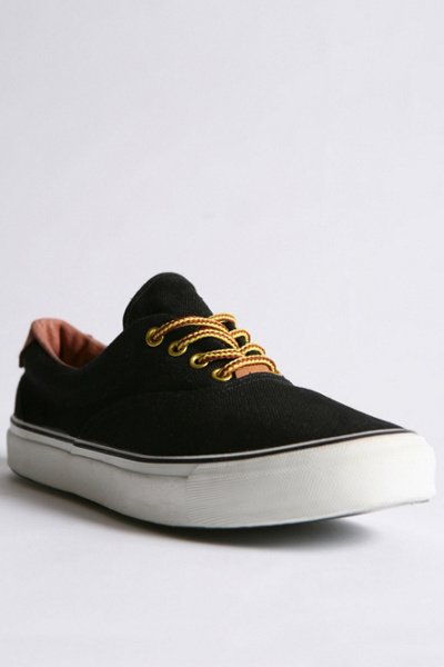 Canvas Leather Lace-Up