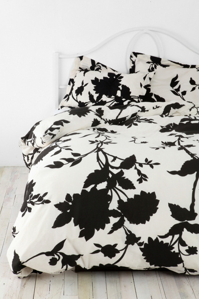 Silhouette Flower Shams - Set of 2