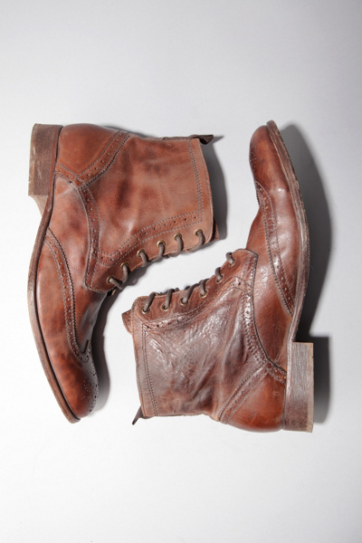 H by Hudson Angus Tan Washed Lace Up