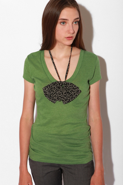 BDG Sheer V-Neck Tee
