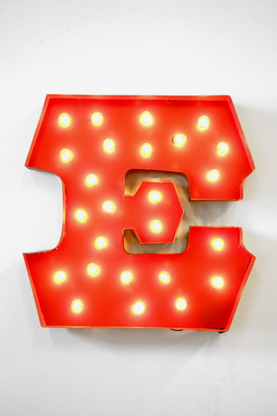 Marquee Alphabet Lights from urbanoutfitters.com
