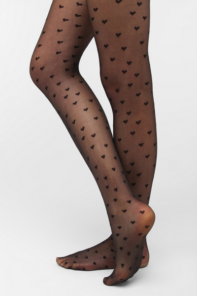 Sheer Hearts Tights