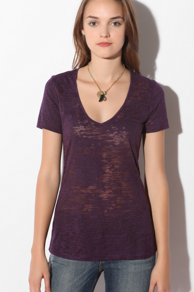 BDG Burnout V-Neck Tee