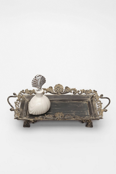 Scroll Footed Vanity Tray