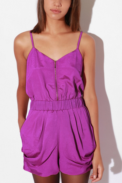 Lucca Couture Silk Zip-Front Jumper
