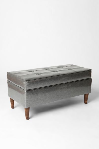 Jet Set Storage Bench - Metallics