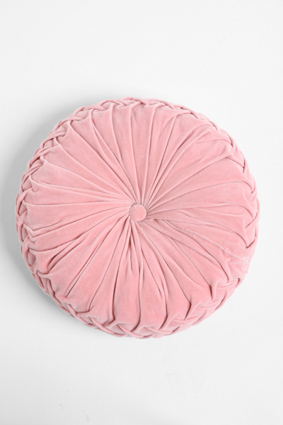 UrbanOutfitters.com > Round Velvet Pintuck Pillow from urbanoutfitters.com