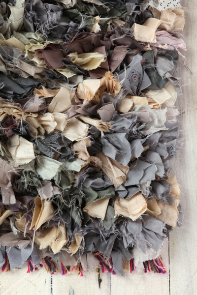 Mixed Media Shag Rug