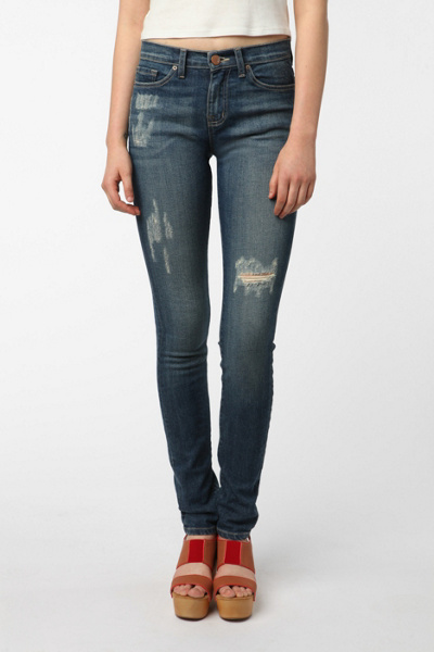 BDG Cigarette High-Rise Jean - Washed Indigo