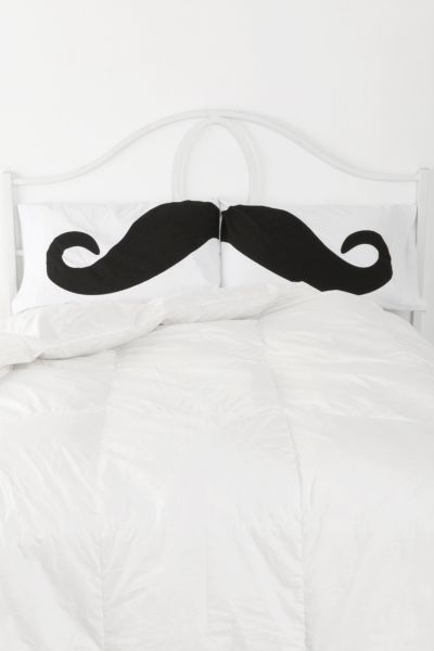 Mustache Pillowcase - Set Of 2 - Urban Outfitters