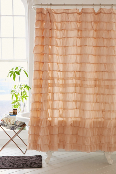 Waterfall Ruffle Shower Curtain Urban Outfitters