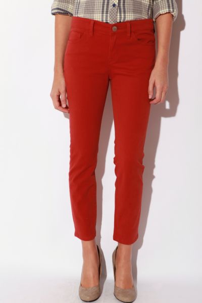 BDG Twill Grazer Cigarette Pant - Red