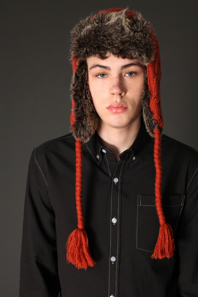 Urban Outfitters - Cable-Knit Trapper Hat
