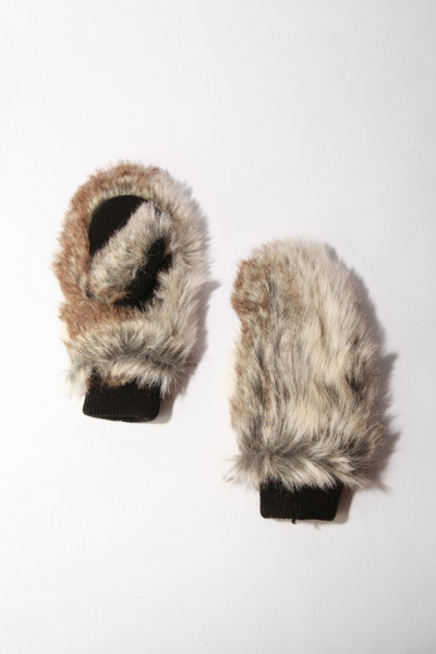 UrbanOutfitters.com > Deena & Ozzy Faux Fur Mitten :  fuzzy deena amp ozzy faux fur mitten gloves mittens