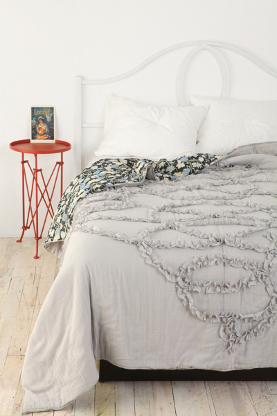 UrbanOutfitters.com > Ruffle Calligraphy Quilt :  quilt