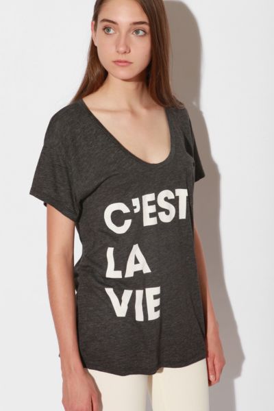 Truly Madly Deeply C'est La Vie Pocket Tee