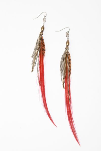 Tribal Feather Earring