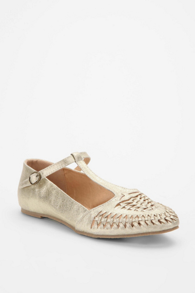 Ecote Woven T-Strap Skimmer