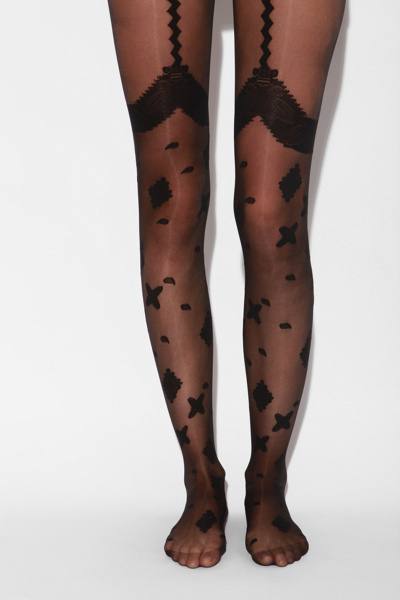 UrbanOutfitters.com > House of Holland Bandana Suspender Tight :  hoisery outfitters stockings sheer