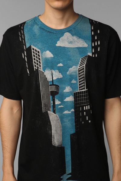 UrbanOutfitters.com > Journey To The City Tee :  tee shirt city canoe cityscape