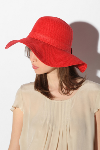 Pins and Needles - Basic Straw Floppy Hat :  pins and needles basic straw floppy hat accessory straw hat accessories