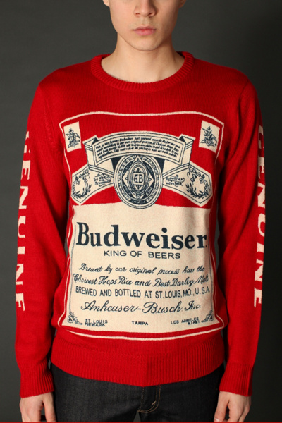 vintage budweiser sweater