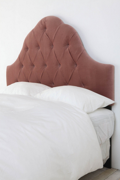 Velvet Tufted Headboard Dusty Rose Urban Outfitters