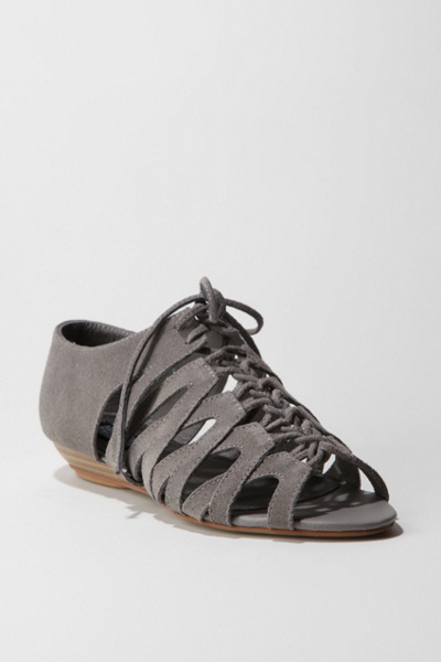 UrbanOutfitters.com > Deena & Ozzy Suede Lace-Up Sandal :  sandal suede footwear shoes