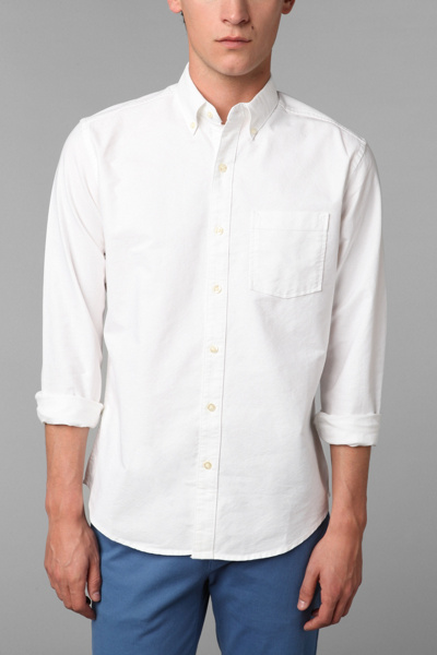 Hawkings McGill Pinpoint Oxford Shirt - White - La...