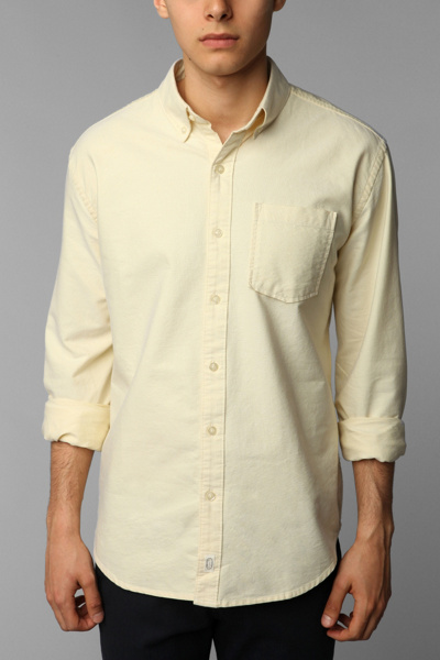 Hawkings McGill Pinpoint Oxford Shirt - Yellow - X...