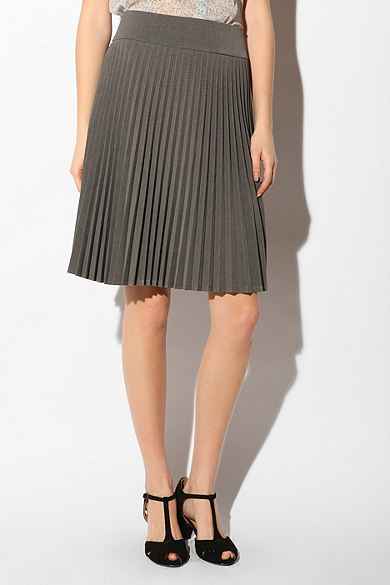 Pins and Needles Pleated Knee-Length Skirt