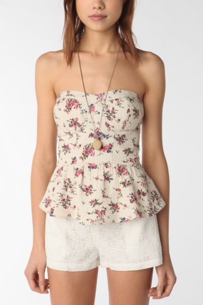 urban outfitters blue floral top