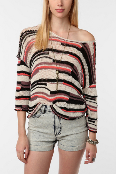 Urban Outfitters - Ecote Mixed Stitch Sweater : urban outfitters ecote top ecote mixed stitch sweater urban outfitters ecote mixed stitch sweater