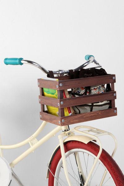 Classic Crate Wood Bike Basket Urban Outfitters