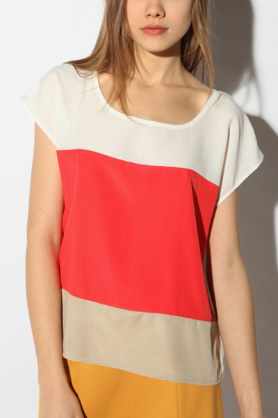 Sparkle & Fade - Colorblock Top :  colorblock urban outiftters womens top top