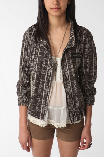 Ecote Ikat Shrunken Military Jacket