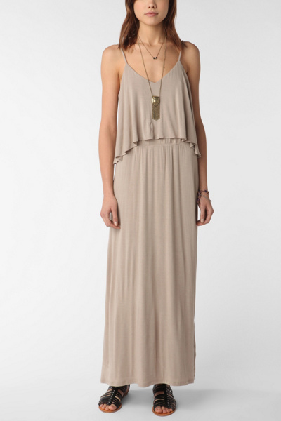 Matty M Layered Knit Maxi Dress