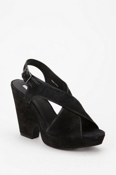 Kimchi Blue Suede Split Wedge