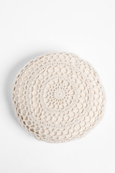 Crochet Round Pillow