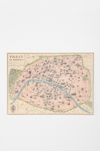 Paris Map Poster