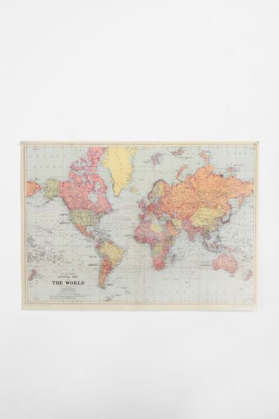 World Map Poster - Urban Outfitters