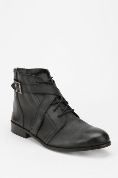 Ecote Leather Crisscross Lace-Up Boot