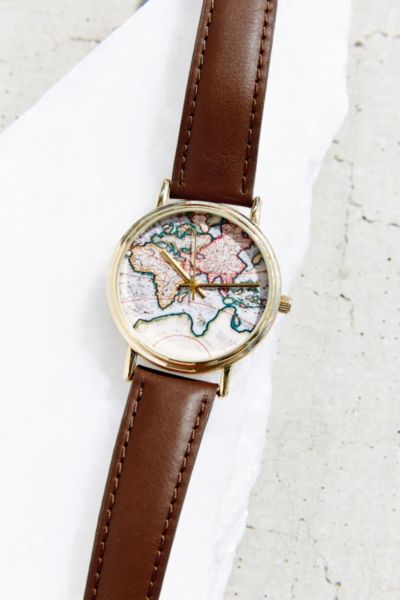 Around The World Leather Watch - Urban Outfitters