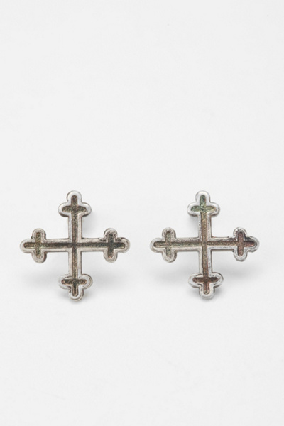 Bing Bang Cardinal Cross Post Earring