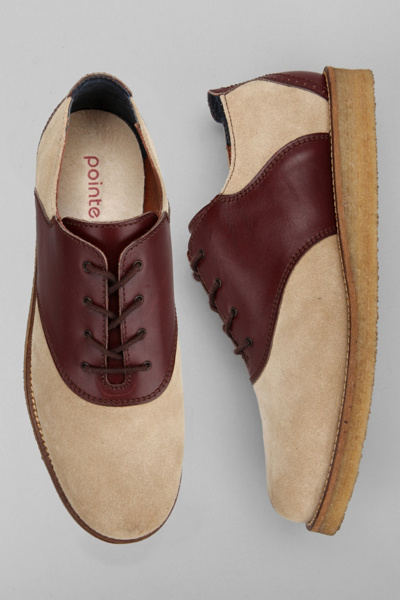 Pointer Charlie Crepe Sole Saddle Shoe 