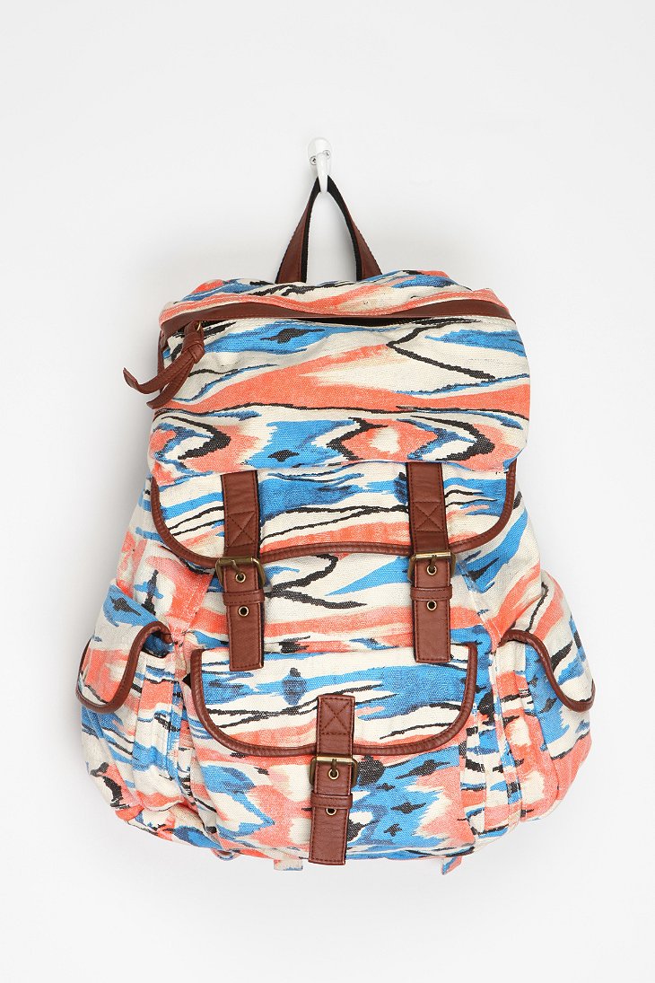 Ecote Patterned Canvas Backpack