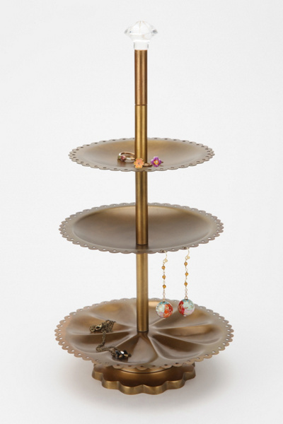 Thumbnail image for Brass Tiered Jewelry Stand