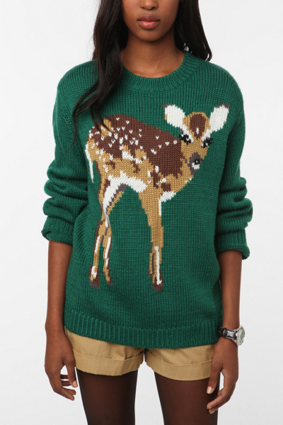 UrbanOutfitters com PJ By Peter Jensen Animal Face Sweater from urbanoutfitters.com